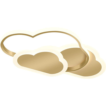 Nordic Cloud Arc LED Flush Mount in White with Three Colour Temperature Options