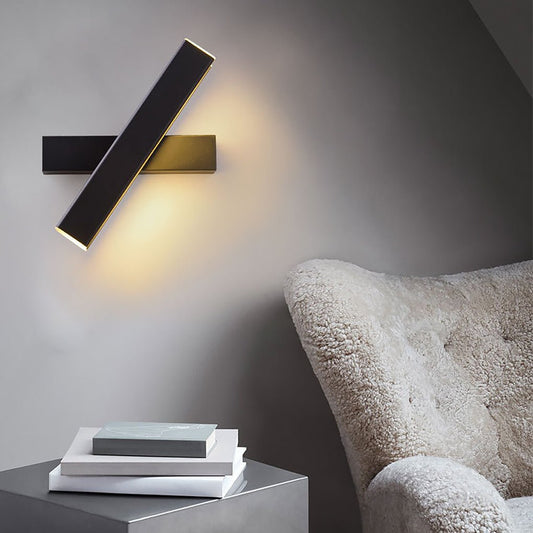 Nordic Minimalist 360° Rotatable LED Wall Lamp Adjustable Bedroom Hallway Corridor