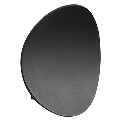 Modern Round Disc LED Wall Sconce Backlit Aluminum Bedroom Hallway Living Room Black White