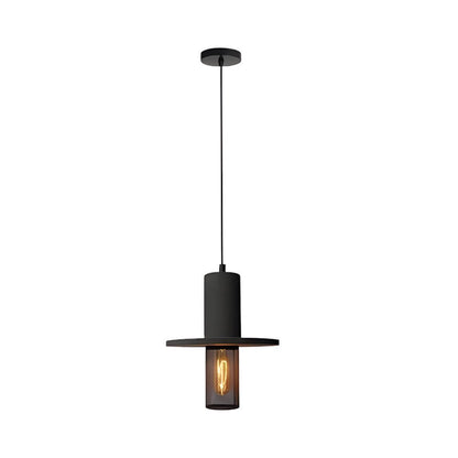 Industrial Cement and Mesh LED Pendant Light for Living Room Dining Room and Kitchen