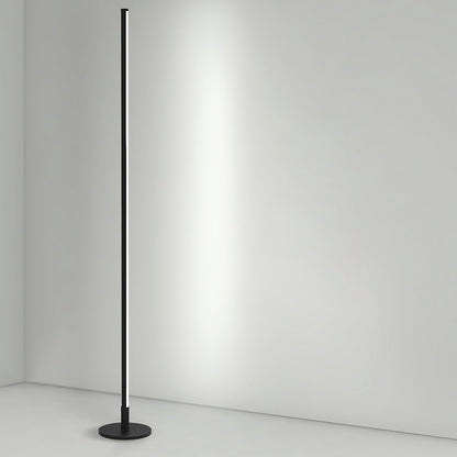 Modern Floor Lamp Slim Column LED 3 Color Temperature Acrylic Aluminum Black White Living Room Bedroom 59 Inch