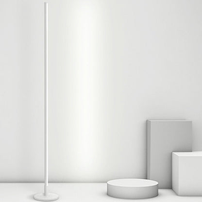 Modern Floor Lamp Slim Column LED 3 Color Temperature Acrylic Aluminum Black White Living Room Bedroom 59 Inch