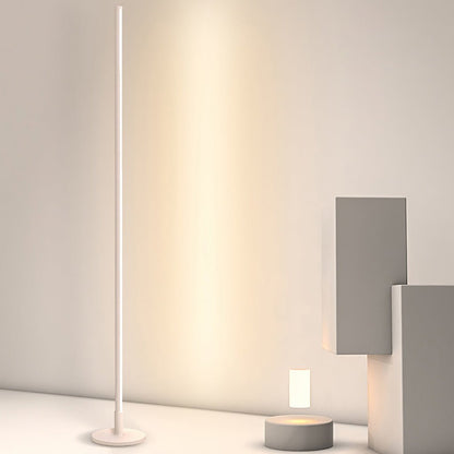 Modern Floor Lamp Slim Column LED 3 Color Temperature Acrylic Aluminum Black White Living Room Bedroom 59 Inch