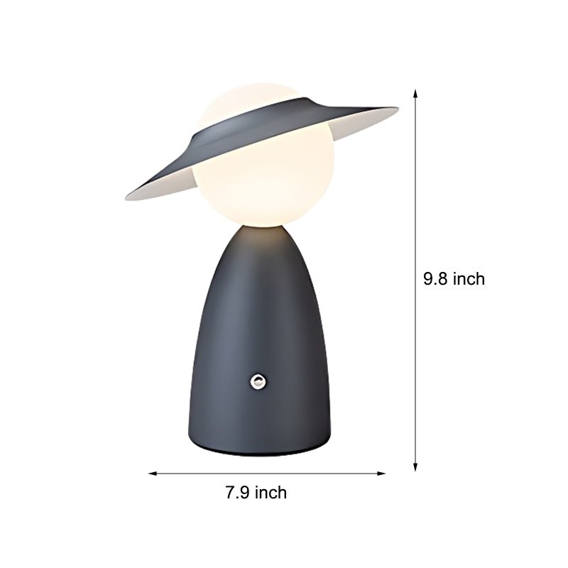 Scarecrow Globe Accent Table Lamp Touch Dimming Rechargeable Four Colours