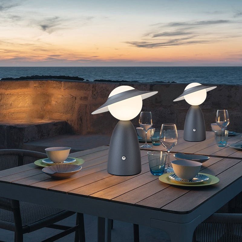 Scarecrow Globe Accent Table Lamp Touch Dimming Rechargeable Four Colours