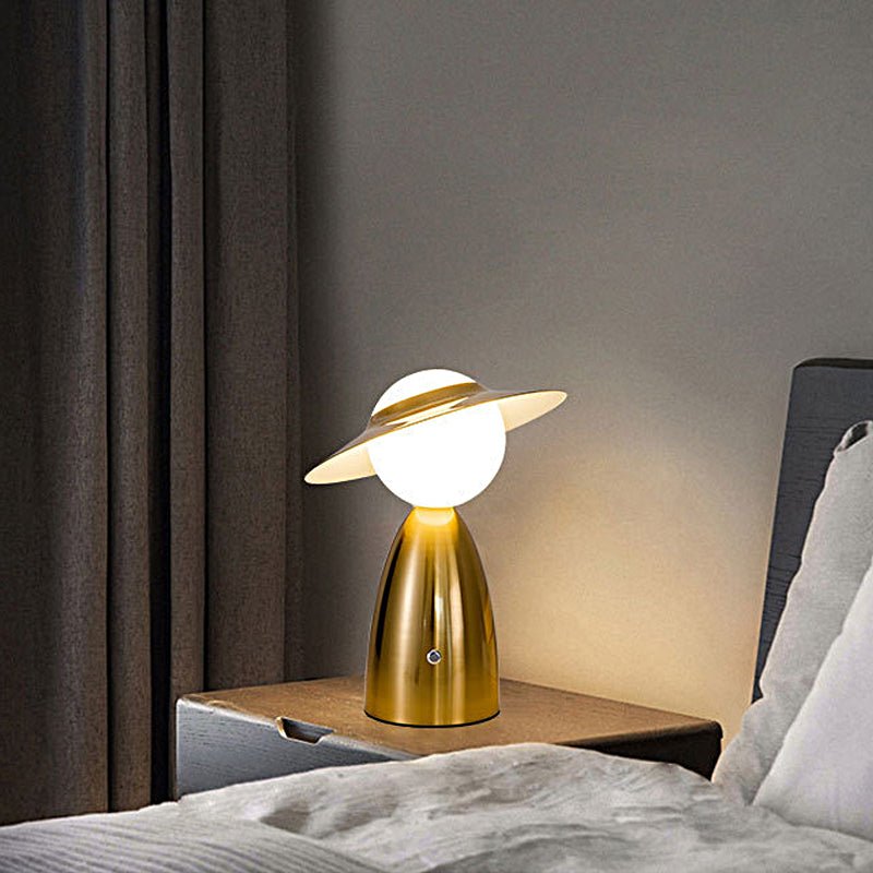 Scarecrow Globe Accent Table Lamp Touch Dimming Rechargeable Four Colours