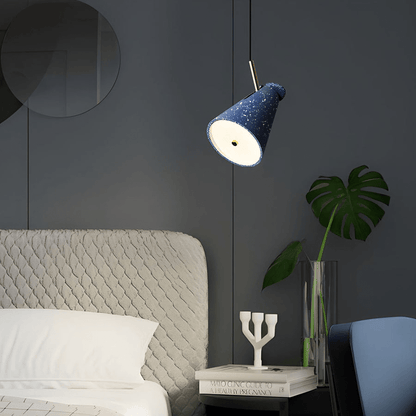 Nordic Tapered Resin Cone Pendant Light with 90-Degree Adjustable Head