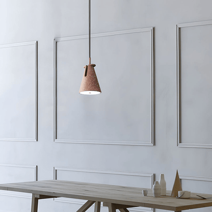 Nordic Tapered Resin Cone Pendant Light with 90-Degree Adjustable Head