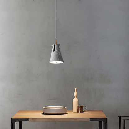 Nordic Tapered Resin Cone Pendant Light with 90-Degree Adjustable Head