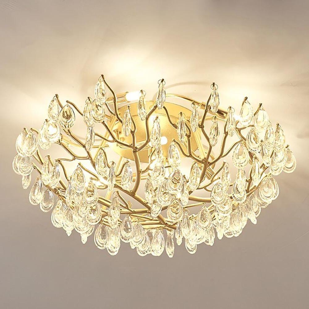 Firefly Sputnik Chandelier Aluminum Crystal G9 LED 3-Step Dimming Modern