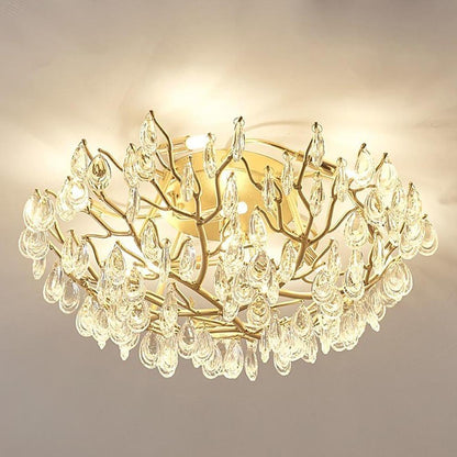 Firefly Sputnik Chandelier Aluminum Crystal G9 LED 3-Step Dimming Modern