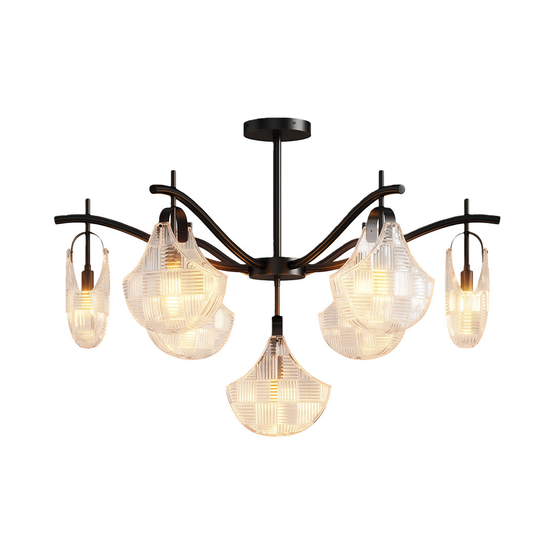 Shell Glass Chandelier