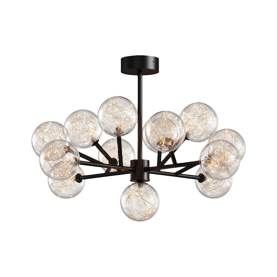 Molecular Glass Globe Chandelier