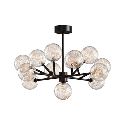 Molecular Glass Globe Chandelier