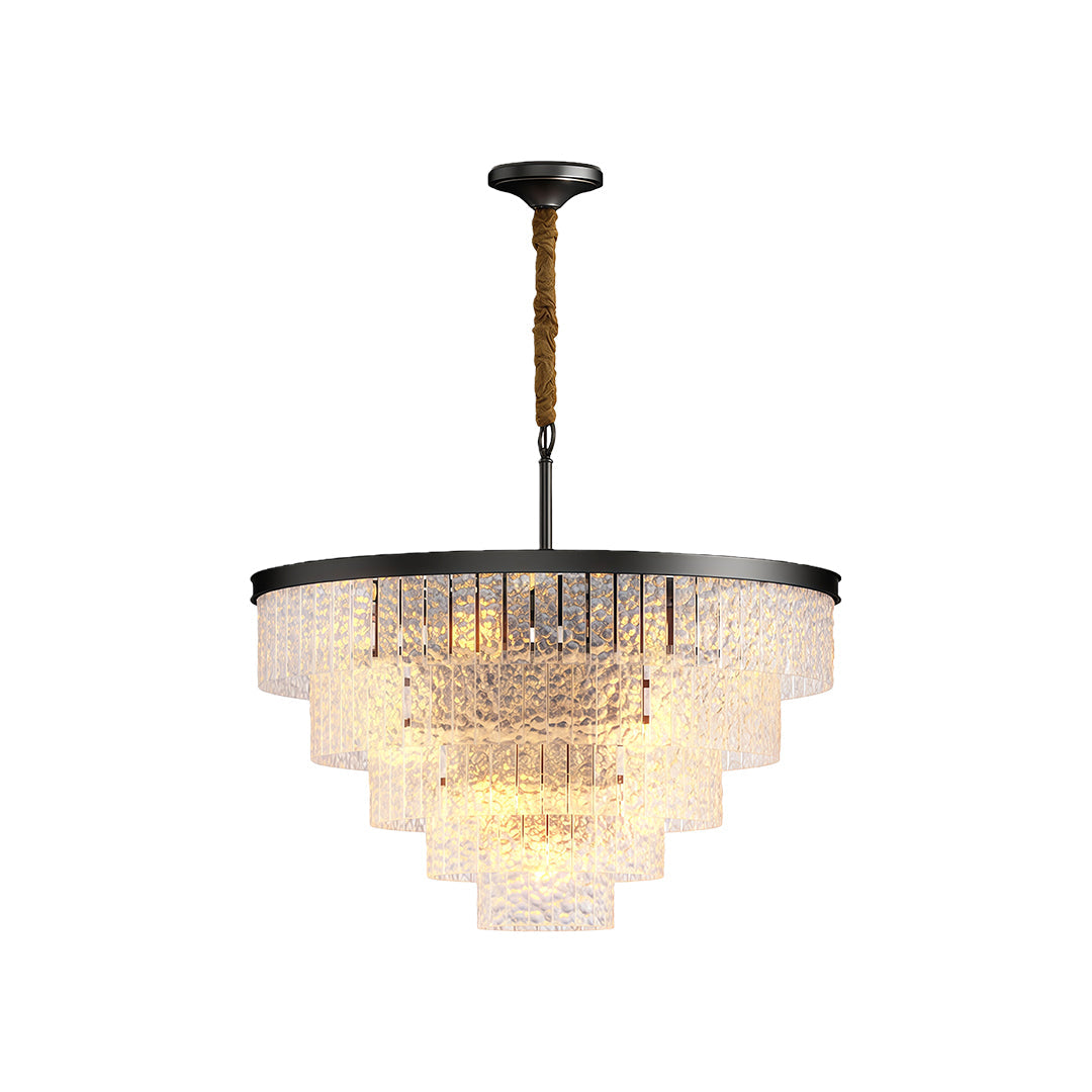 Modern Forms Full-Copper Luxury Glass Chandelier