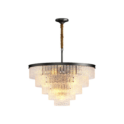 Modern Forms Full-Copper Luxury Glass Chandelier