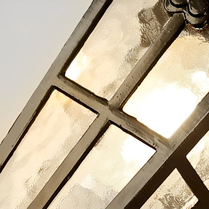 European Style Outdoor Black Wall Sconce Die-Cast Aluminum Tempered Glass E27 Waterproof 3 Sizes Balcony Villa Yard
