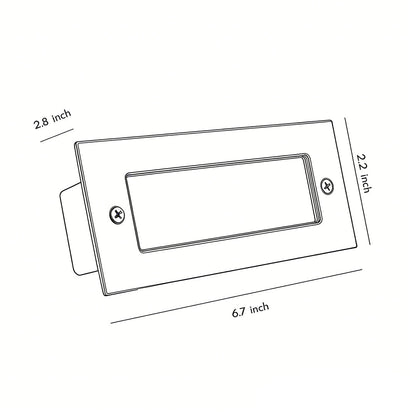 Recessed LED Outdoor Brick Step Light Stainless Steel Tempered Glass Dual Style Dual CCT IP65