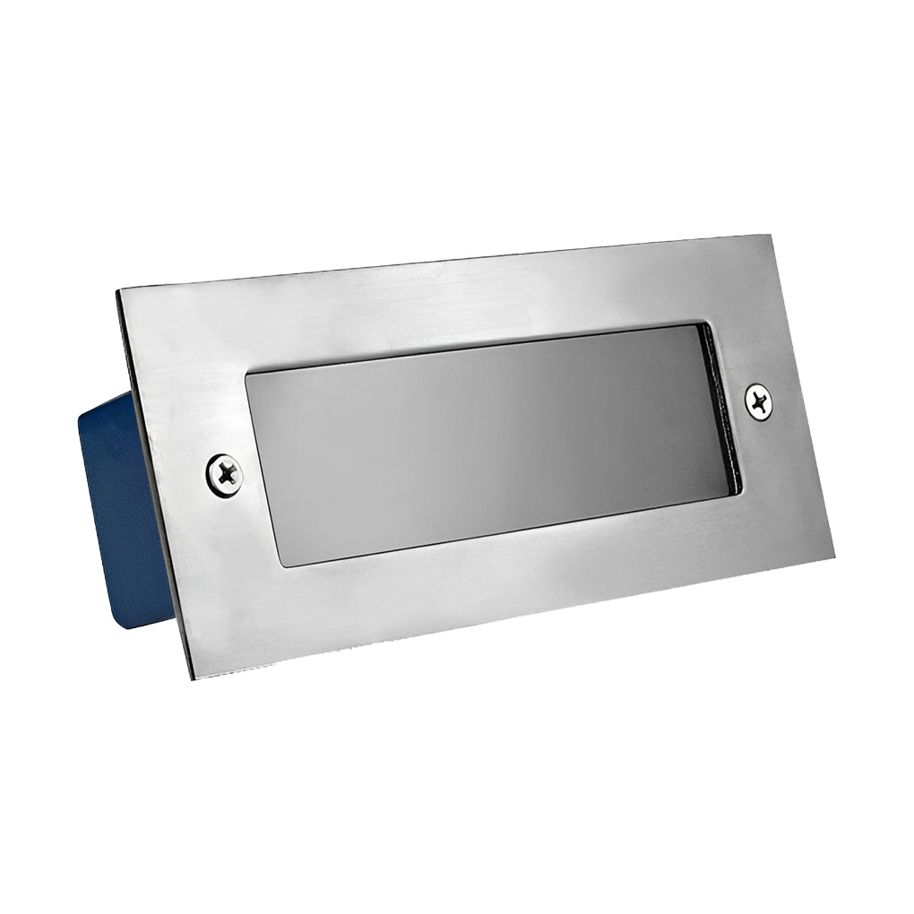 Recessed LED Outdoor Brick Step Light Stainless Steel Tempered Glass Dual Style Dual CCT IP65