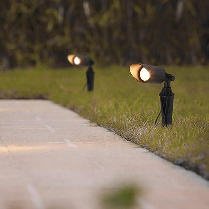 Hardwired LED Outdoor Landscape Spotlight 7W Adjustable Die-Cast Aluminum IP54 Ground Spike 110-240V