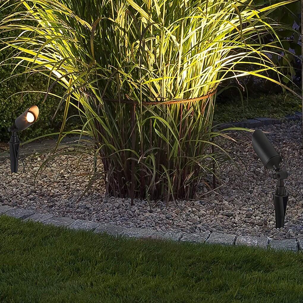 Hardwired LED Outdoor Landscape Spotlight 7W Adjustable Die-Cast Aluminum IP54 Ground Spike 110-240V