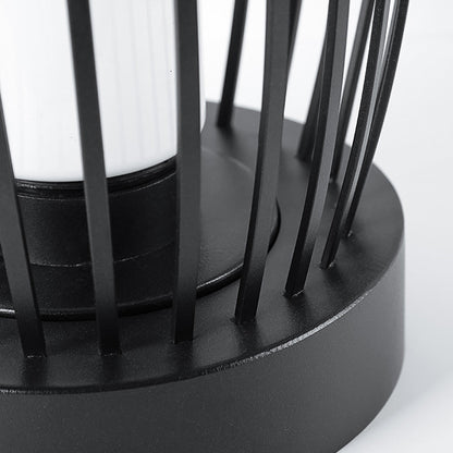 Industrial Caged Bottle Stainless Steel LED Outdoor Floor Lantern IP54 3000K
