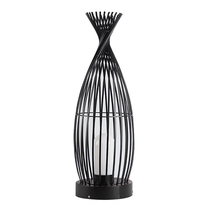 Industrial Caged Bottle Stainless Steel LED Outdoor Floor Lantern IP54 3000K