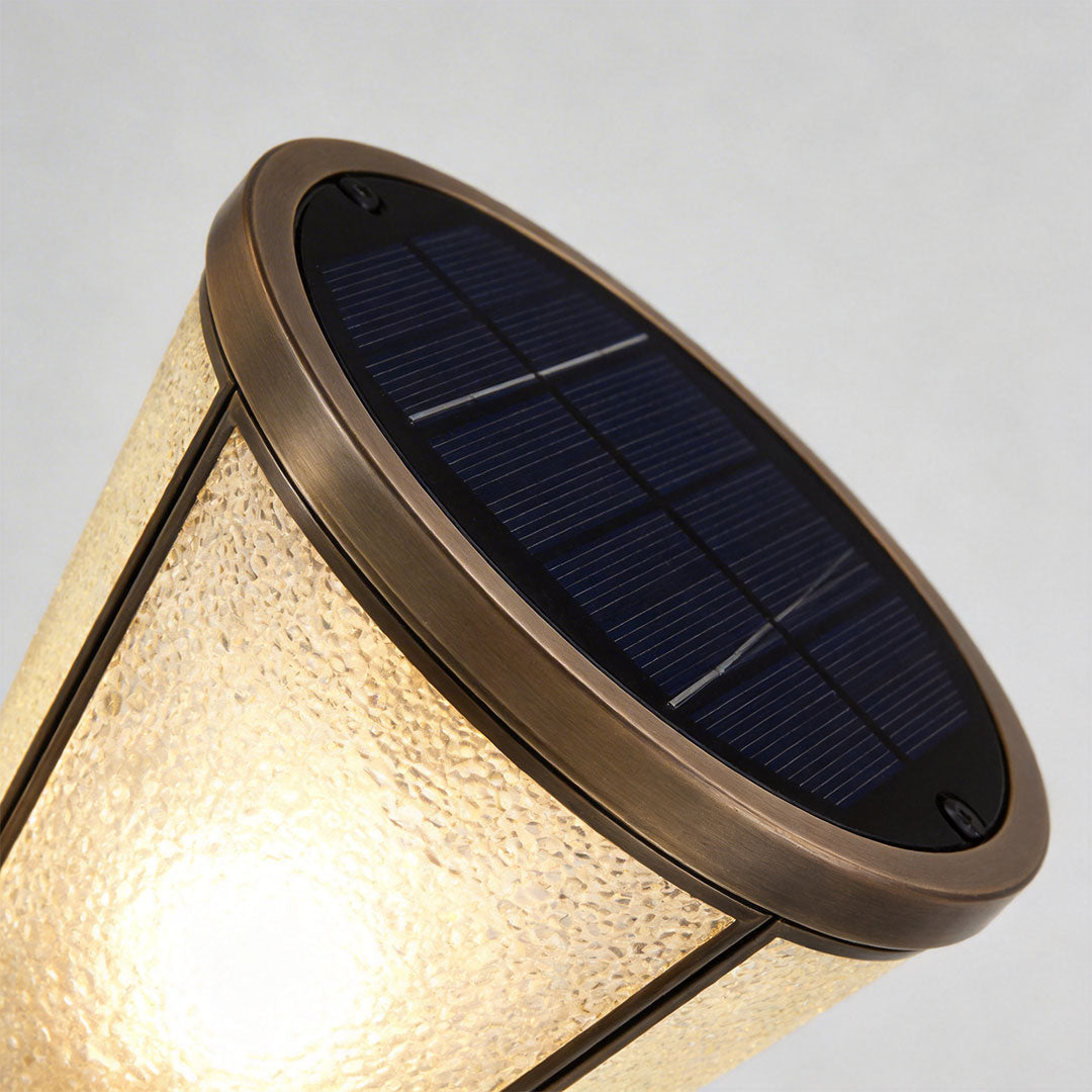 Outdoor Garden Path Lights Copper LED Landscape Light Solar Hardwired