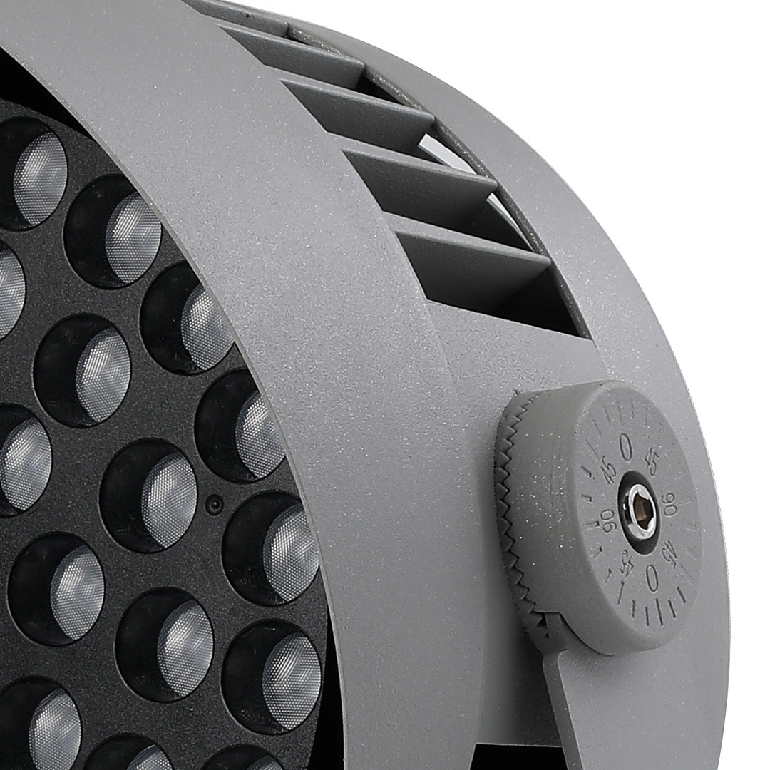 Hardwired LED Outdoor Garden Spotlight 36W 72W 100W Die-Cast Aluminum Tempered Glass 3000K CRI 80 IP65 Two Models