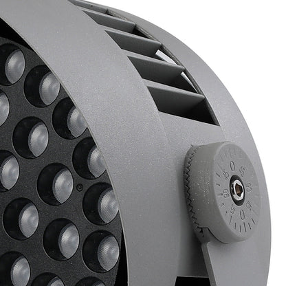 Hardwired LED Outdoor Garden Spotlight 36W 72W 100W Die-Cast Aluminum Tempered Glass 3000K CRI 80 IP65 Two Models