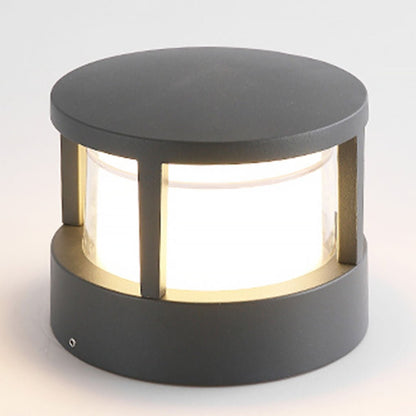 Modern Outdoor LED Post Cap Light Double Layer Acrylic IP65 Waterproof