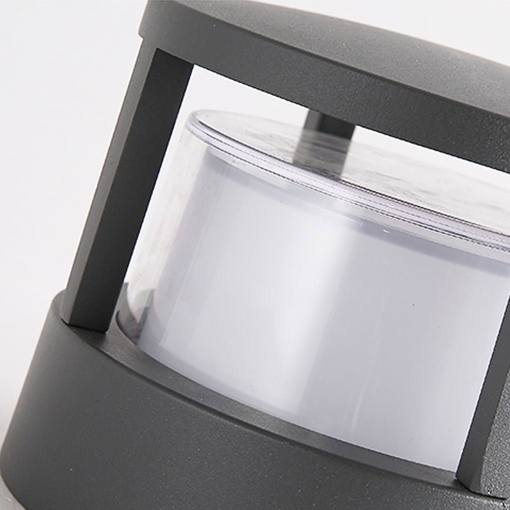 Modern Outdoor LED Post Cap Light Double Layer Acrylic IP65 Waterproof