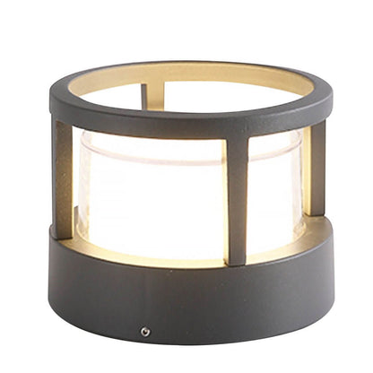 Modern Outdoor LED Post Cap Light Double Layer Acrylic IP65 Waterproof