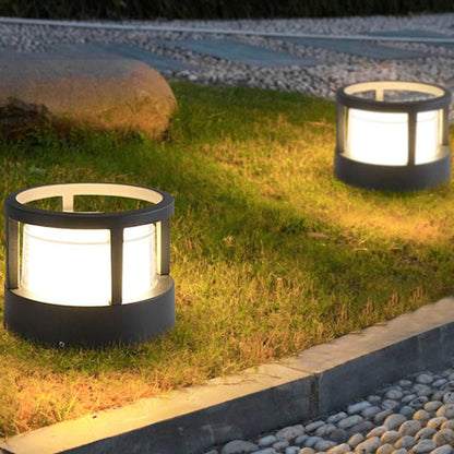 Modern Outdoor LED Post Cap Light Double Layer Acrylic IP65 Waterproof