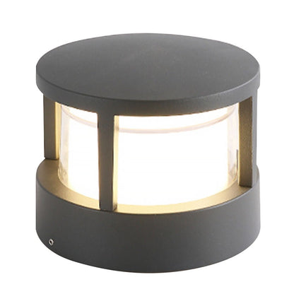 Modern Outdoor LED Post Cap Light Double Layer Acrylic IP65 Waterproof