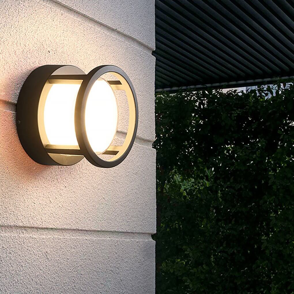 Modern Outdoor LED Post Cap Light Double Layer Acrylic IP65 Waterproof
