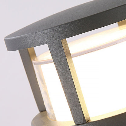 Modern Outdoor LED Post Cap Light Double Layer Acrylic IP65 Waterproof
