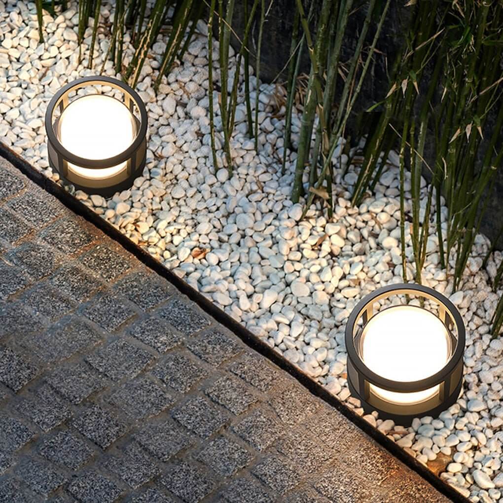 Modern Outdoor LED Post Cap Light Double Layer Acrylic IP65 Waterproof