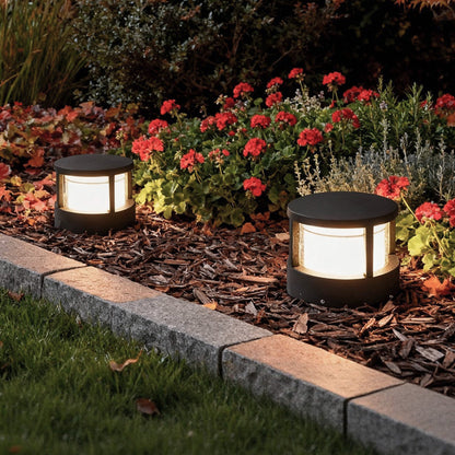 Modern Outdoor LED Post Cap Light Double Layer Acrylic IP65 Waterproof