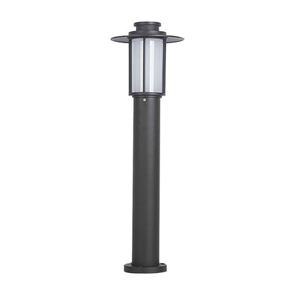Minimalist Iron LED Landscape Bollard Light 18W E27 Coffee Black Outdoor IP54