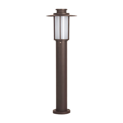 Minimalist Iron LED Landscape Bollard Light 18W E27 Coffee Black Outdoor IP54