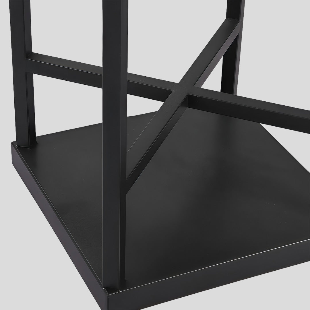 Outdoor Standing Light Lantern LED Metal Floor Lamp