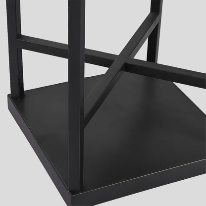 Outdoor Standing Light Lantern LED Metal Floor Lamp