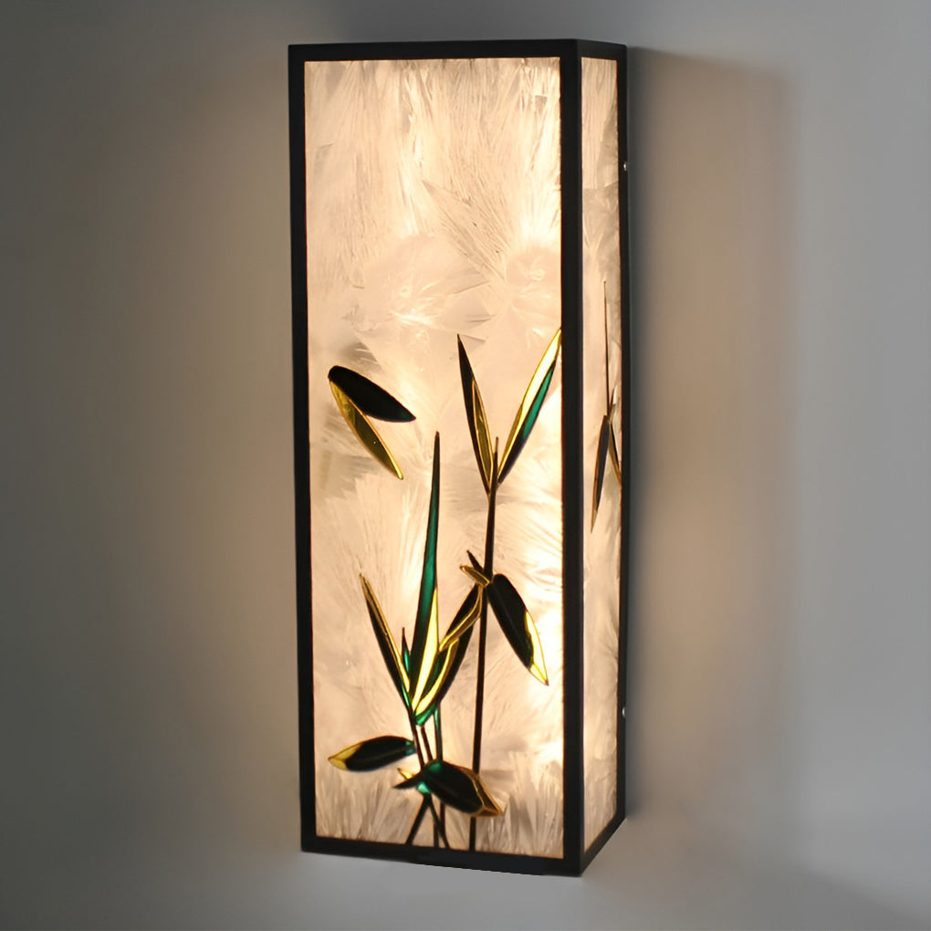 Retro Outdoor Wall Sconce Floral Leaf Pattern Galvanized Steel LED 3000K IP54