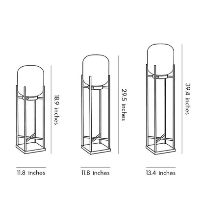 Retro Modern Stainless Steel Lantern LED Outdoor Floor Lamp IP65 Solar/Hardwired E27