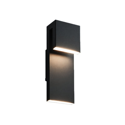 Black Aluminium Industrial LED Outdoor Wall Sconce IP65 12W 3000K/6000K
