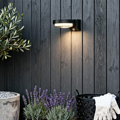 Solar LED Outdoor Wall Light Motion Sensor IP44 Black 3000K / 6000K