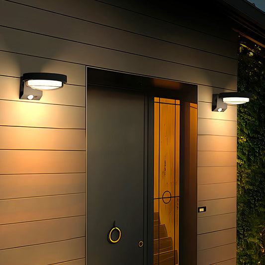 Solar LED Outdoor Wall Light Motion Sensor IP44 Black 3000K / 6000K