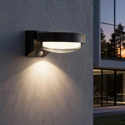 Solar LED Outdoor Wall Light Motion Sensor IP44 Black 3000K / 6000K