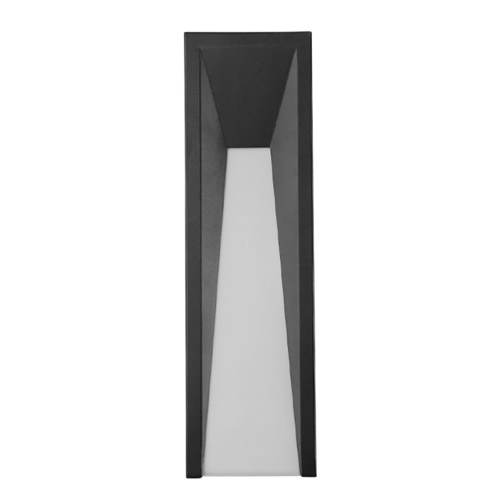 Modern LED Outdoor Wall Sconce Stainless Steel Black 20 Inch
